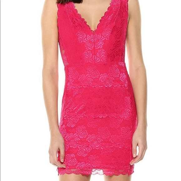 guess pink lace dress GUESS pink sequin & lace dress, Really great